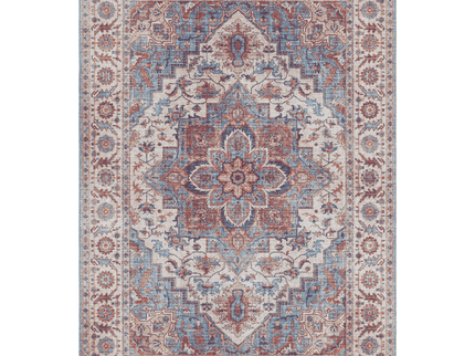 Vintage Vloerkleed Anthea - Creme/Blauw