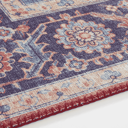Vintage Vloerkleed Anthea - Rood/Blauw