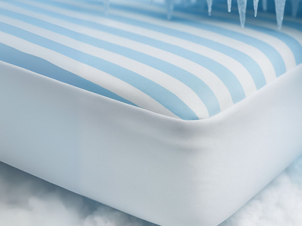 Hoeslaken Cooling - Blauw/Wit