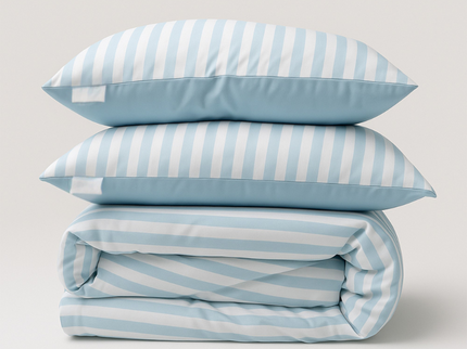 Dekbedovertrek Cooling - Blauw/Wit