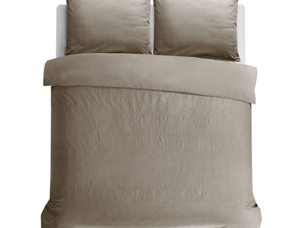 Dekbedovertrek 3D Embossed - Milano - Taupe/Grijs