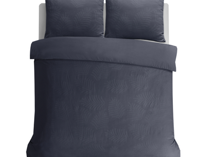 Dekbedovertrek 3D Embossed - Leaves - Antraciet