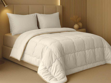 Easy Dekbed & Dekbedovertrek in 1 - Percale Katoen - Off White