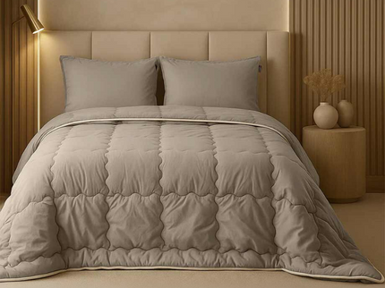 Easy Dekbed Zonder Overtrek - Percale Katoen - Taupe