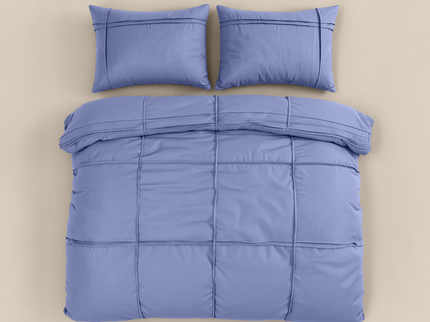 Dekbedovertrek Washed Tufted - Blauw