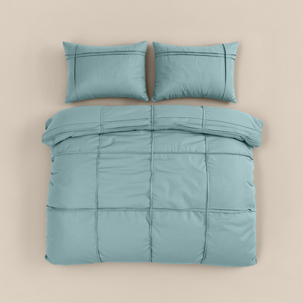 Dekbedovertrek Washed Tufted - Groen