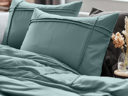 Dekbedovertrek Washed Tufted - Groen