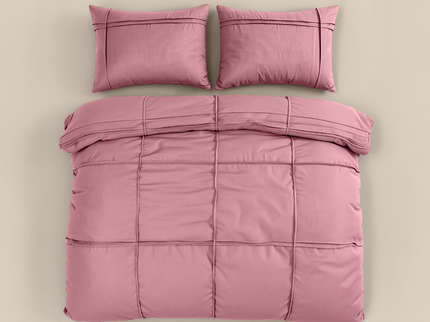 Dekbedovertrek Washed Tufted - Oud Roze