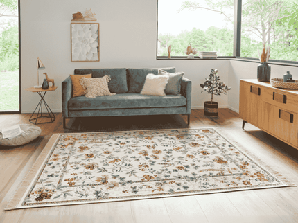 Vloerkleed Oriental Flowers - Crème