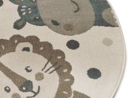 Vloerkleed Kids Animal Party Rond