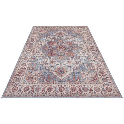 Vintage Vloerkleed Anthea - Creme/Blauw
