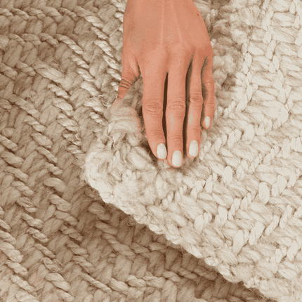 Jute Wol Vloerkleed - Naturel