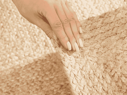 Handgeweven Jute Vloerkleed Sharmila - Crème