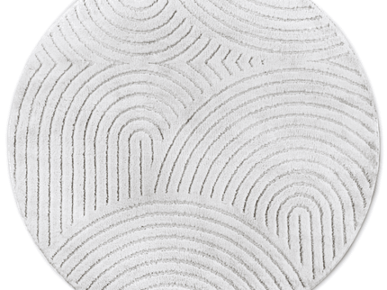 Vloerkleed Panglao Rond - Wit