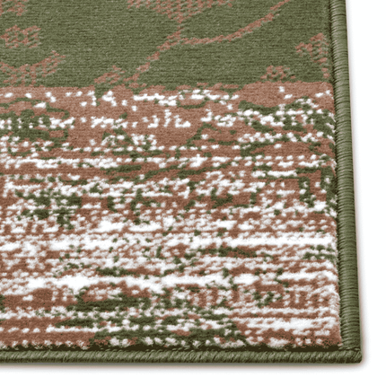 Vloerkleed Bloques - Groen/Crème