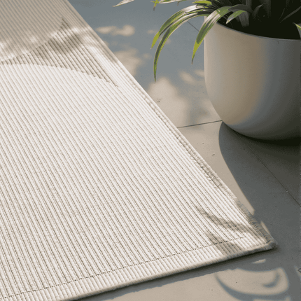 Dubbelzijdig Buitenkleed Bowen - Creme / Beige