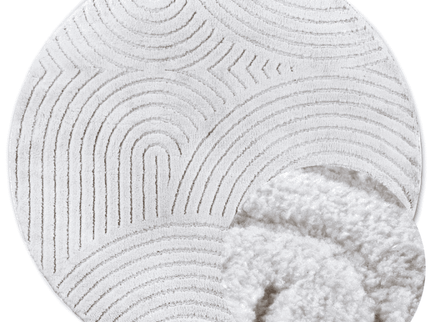 Vloerkleed Panglao Rond - Wit