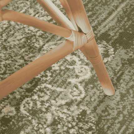 Vloerkleed Lydia Rond - Olijfgroen