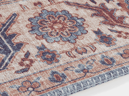 Vintage Vloerkleed Anthea - Creme/Blauw