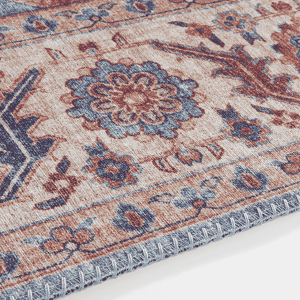 Vintage Vloerkleed Anthea - Creme/Blauw