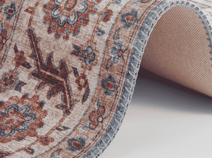 Vintage Vloerkleed Anthea - Creme/Blauw