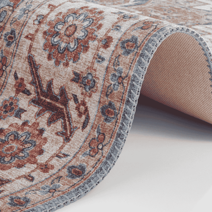 Vintage Vloerkleed Anthea - Creme/Blauw