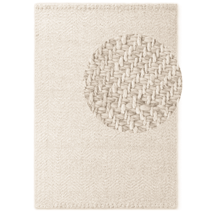 Jute Wol Vloerkleed - Naturel
