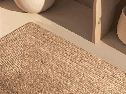 Handgeweven Jute Vloerkleed Sharmila - Bruin