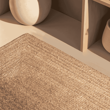 Handgeweven Jute Vloerkleed Sharmila - Bruin
