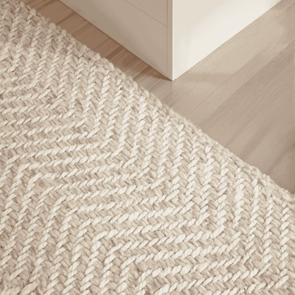 Jute Wol Vloerkleed - Naturel