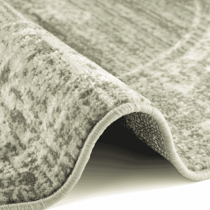 Vloerkleed Lydia Rond - Olijfgroen