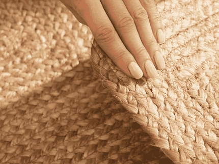 Handgeweven Jute Vloerkleed Sharmila - Bruin
