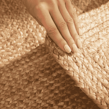 Handgeweven Jute Vloerkleed Sharmila - Bruin