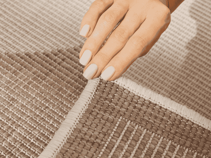 Dubbelzijdig Buitenkleed Bowen - Creme / Beige