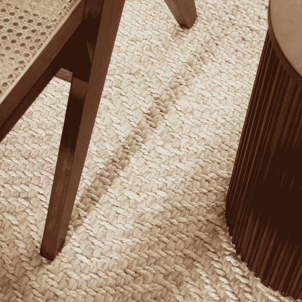 Jute Wol Vloerkleed - Naturel
