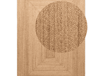 Handgeweven Jute Vloerkleed Sharmila - Bruin
