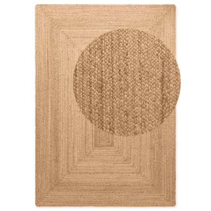 Handgeweven Jute Vloerkleed Sharmila - Bruin