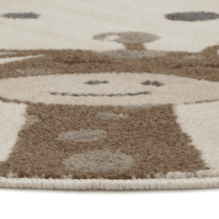 Vloerkleed Kids Animal Party Rond