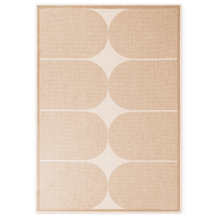 Dubbelzijdig Buitenkleed Bowen - Creme / Beige
