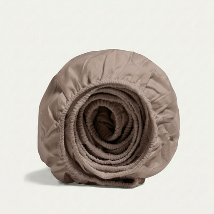 Topper Hoeslaken - Katoen - Taupe