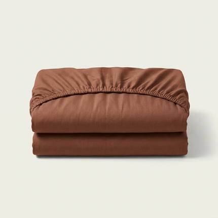 Hoeslaken - Katoen Jersey Stretch - Cognac