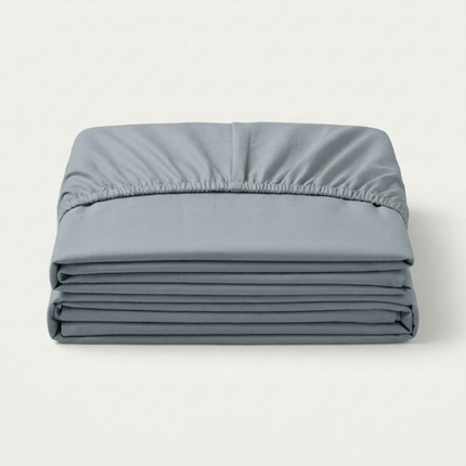 Hoeslaken Katoen - Jersey Stretch - Blauw