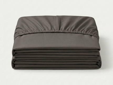 Splittopper Hoeslaken Katoen - Jersey Stretch - Antraciet