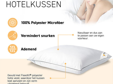 Orange Line Hoofdkussen Hotel - Anti-Snurk