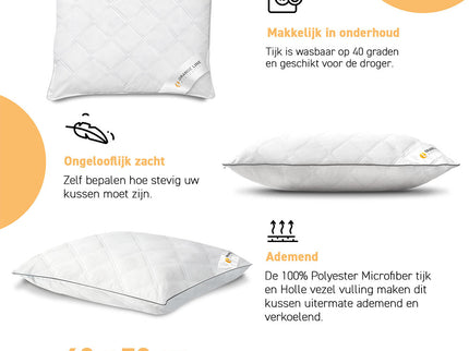 Orange Line Hoofdkussen Hotel - Comfort