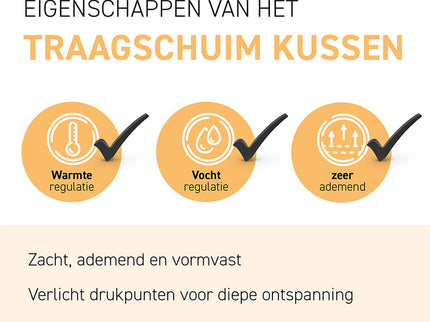Orange Line Hoofdkussen Hotel - Visco Traagschuim