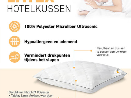 Hoofdkussen Latex - Hotel
