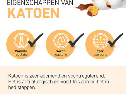 Orange Line Hoofdkussen Percale-Katoen - Comfort