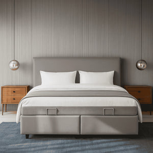 Boxspring Julia met opbergruimte - Beige
