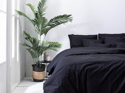 Presence 2-PACK: Kussenslopen Percale Katoen - Off Black